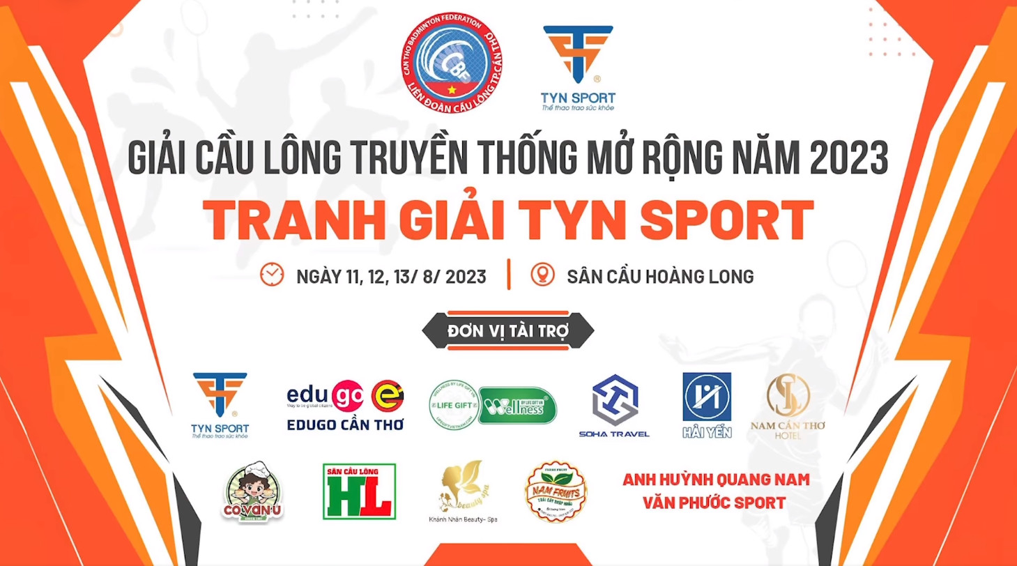 LIFE GIFT VIỆT NAM đồng hành cùng chương trình Giải Cầu lông truyền thống mở rộng năm 2023 – Tranh giải TYN Sport